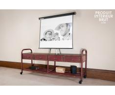 Mobile TV Industrial in stile vintage