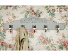 Appendiabiti a muro decorato Ceramic in stile shabby chic
