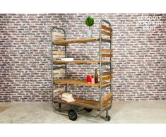 Carrello portavivande Brooklyn in stile vintage