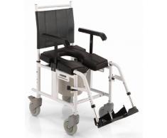 KSP Carrozzina da doccia con telaio in alluminio verniciato, sedile in poliuretano autopellante espanso e con 4 ruote Ø 5’’