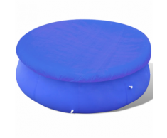 vidaXL Piscina telo di copertura PE rotonda 360-367 cm 90 g / mq