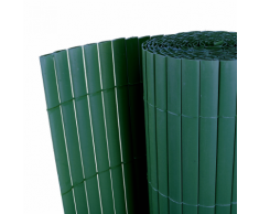 vidaXL Giardino Recinto Verde 90 x 300 cm recinzione PVC double face 12 mm