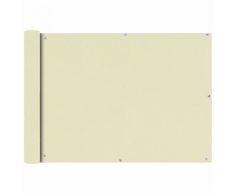 vidaXL Tenda da sole per balcone in tessuto Oxford 75 x 400 cm crema
