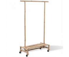 vidaXL Supporto appendiabiti in legno di bambù