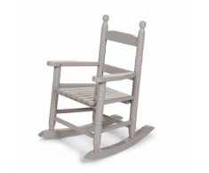 CHILDWOOD Sedia a Dondolo per Bambini Grigia RCKSG2