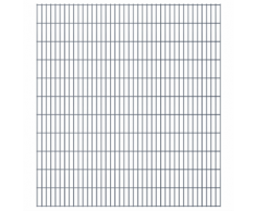 vidaXL Set Pannelli recinzione giardino 2D 2008x2230 mm 4 m grigio