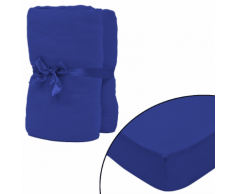 vidaXL Lenzuolo con angoli 2 pz cotone 160 gsm 140x200-160x200 cm