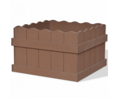 vidaXL Fioriera da Giardino WPC 40x40x25 cm Marrone