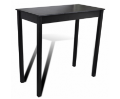 vidaXL Tavolino bar tavolo da pranzo nero 115 x 55 107 cm