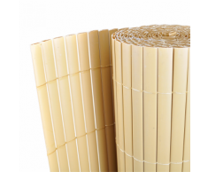 vidaXL Giardino Recinto Giallo 150 x 500 cm recinzione PVC double face 12 mm
