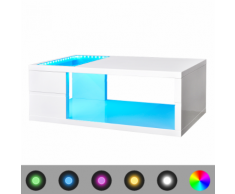 vidaXL Tavolino per Caffè Brillante con Luce a LED 41,5 cm