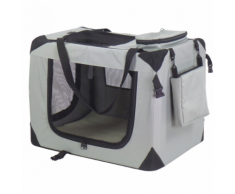 @Pet Trasportino per Cani in Nylon 90x61x65 cm Grigio 11074
