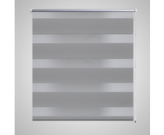 vidaXL Tenda a rullo oscurante zebra 80x175cm grigia