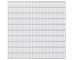 vidaXL Set Pannelli recinzione giardino 2D 2008x2030 mm 10 m grigio
