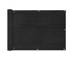 vidaXL Paravento da Balcone HDPE 75x400 cm Antracite