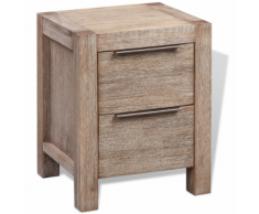 vidaXL Comodino in Robusto Legno di Acacia 42x45x58 cm