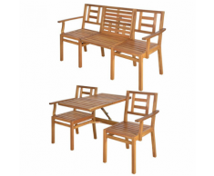 Esschert Design Seattle BL055 Panchina convertibile di legno