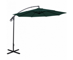 vidaXL Ombrellone parasole cantilever Banana verde 3 m