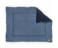 Jollein Trapunta in Maglia Lavata Pietra 80x100 cm Blu Marino