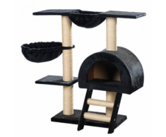 vidaXL Casina ad albero per gatto 105 cm Peluche blu scuro