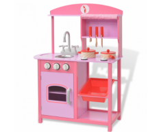 vidaXL Cucina Giocattolo in Legno 60x27x83 cm Rosa