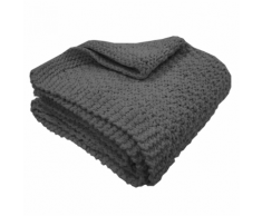 Overseas Coperta fatta a maglia 130x150 cm antracite