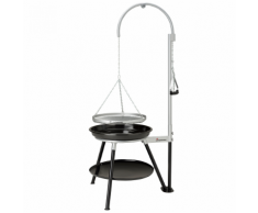 Landmann Barbecue a Carbone Treppiedi Geos 53 cm Nero e Argento 11064