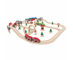 Hape Set Pista treno ferrovia High & Low E3701