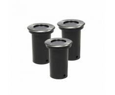 vidaXL Faretti-luci da esterno incasso calpestabili GU10 3x 20W