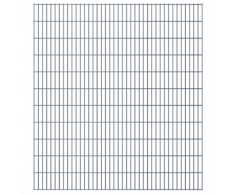 vidaXL Set Pannelli recinzione giardino 2D 2008x2230 mm 34 m grigio