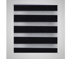 vidaXL Tenda a rullo oscurante zebra 100x175 nera