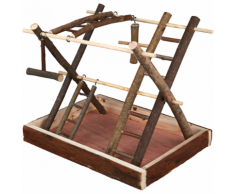 TRIXIE Parco Giochi Uccelli Natural Living 35x27x30 cm Legno 5663