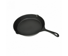 vidaXL XL Barbecue padella in ferro per fritto 30 centimetri piano circolare