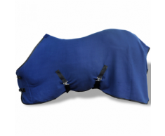 vidaXL Coperta in pile con sovraccinghie 125 cm blu per cavalli