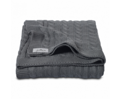 Jollein Coperta a Maglia Cavo 100x150 cm Grigio 516-522-64897