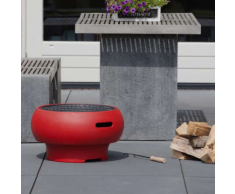 BBGRILL Barbecue Portatile Rosso BBQ TUB-R