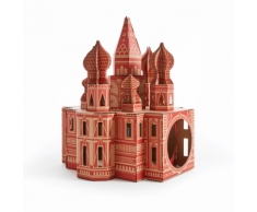 Poopy Cat Casetta Gioco per Gatti Landmaks Cattedrale di San Basilio LMKRMN