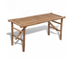 vidaXL Panchina pieghevole in legno di bambù