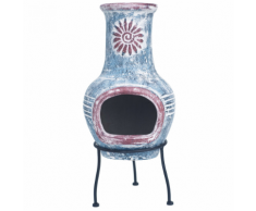RedFire Caminetto Colima in Argilla Color Blu Marino/Rosso 86031