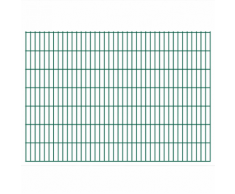 vidaXL 2D Pannello di Recinzione Giardino 2008x1430 mm 36 m Verde