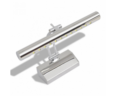vidaXL Lampada a specchio da giardino LED Bianco freddo 3W 25 cm