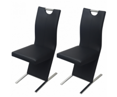 vidaXL vidaX Sedie Per Sala Da Pranzo 2 Pezzi In Pelle Sintetica Nero