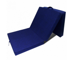 vidaXL Materasso di Schiuma Pieghevole 190 x 70 9 cm Blu