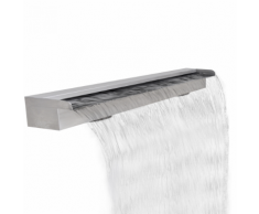 vidaXL Fontana a cascata da giardino rettangolare acciaio inossidabile 120 cm