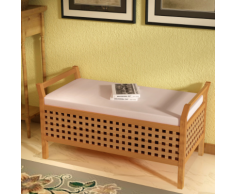 vidaXL Panca Stoccaggio Solido Legno Noce 93x49x47 cm