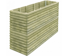 vidaXL Fioriera da giardino 206x56x96 cm in legno di pino impregnato