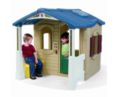 Step2 Casetta Bambini con Portico Frontale in Plastica Marrone 794100