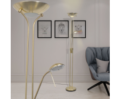 vidaXL Lampada da terra a LED dimmerabile 23 W