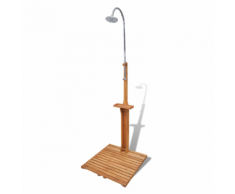vidaXL Doccia da giardino in legno
