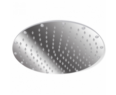 vidaXL Soffione doccia in acciaio inox 50 cm rotondo